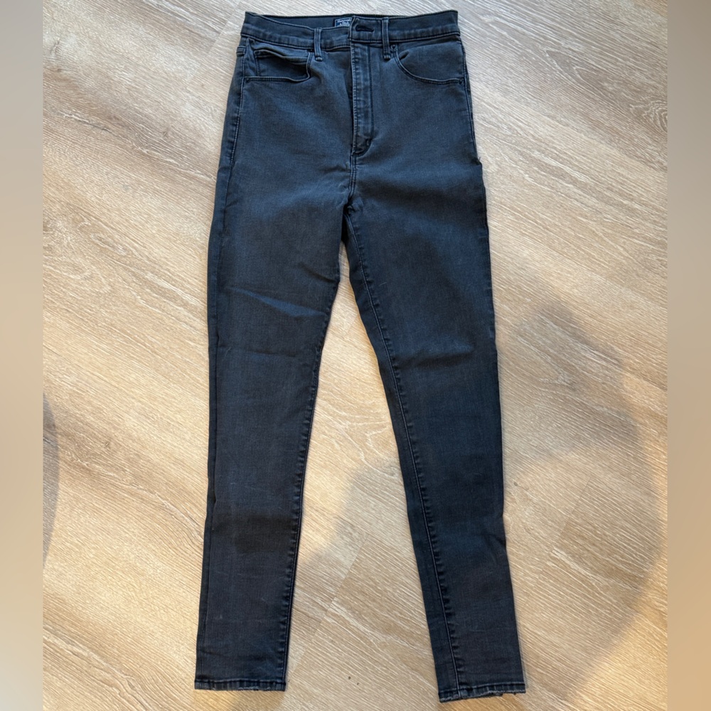 Abercrombie & Fitch Women's Dark Gray Skinny Jeans